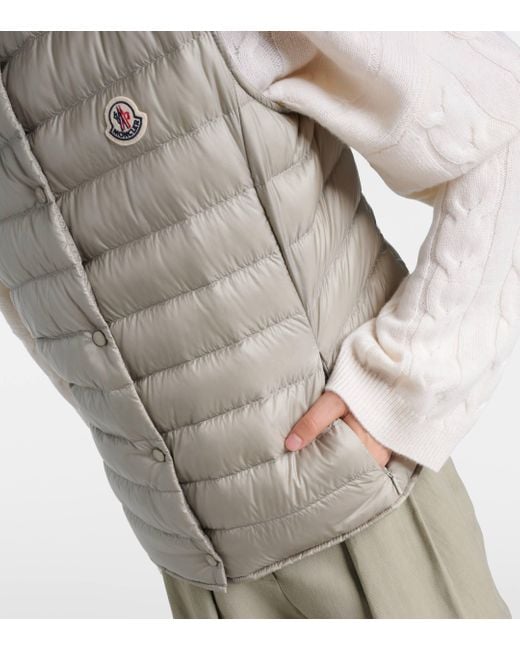 Moncler Gray Liane Down Vest