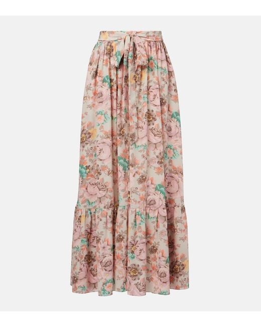 Gonna Lunga di Chloé in Pink