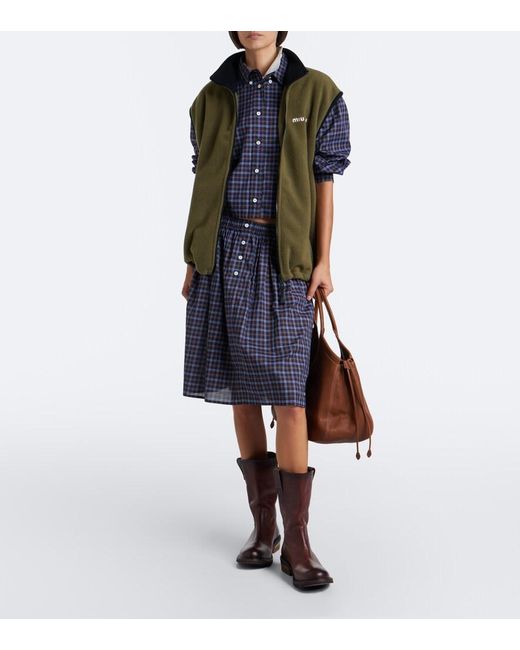 Miu Miu Brown Ivy Leather Shoulder Bag