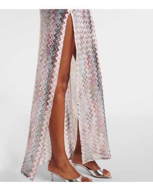 Missoni White Zigzag Beach Dress