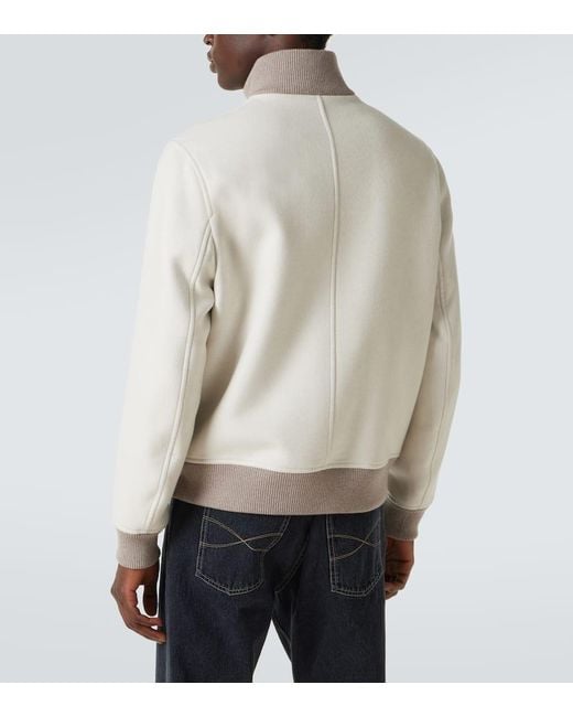 Chaqueta De Lana Brunello Cucinelli de hombre de color White