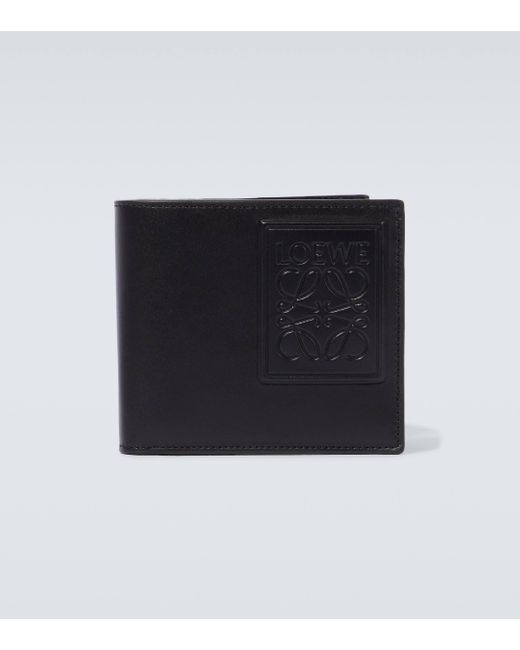 Loewe Black Leather Bifold Wallet for men