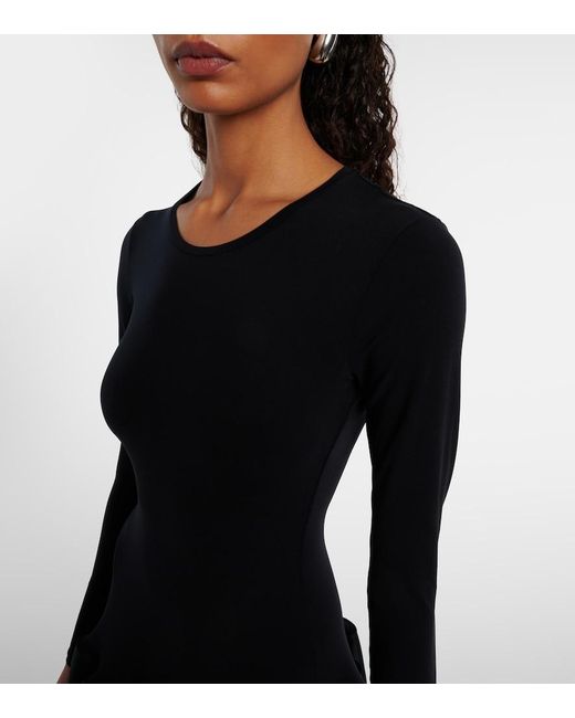 FFORME Black Catrin Duchess Satin Gown