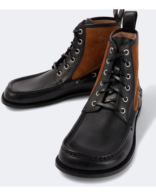 Stivali Stringati Campo di Loewe in Brown da Uomo