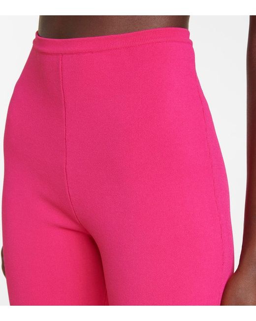 Magda Butrym Pink High-Rise Leggings