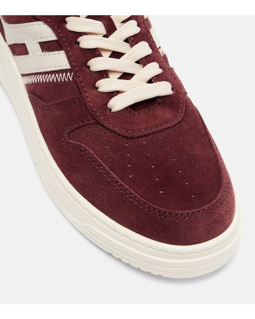 Hogan Brown H630 Suede Sneakers