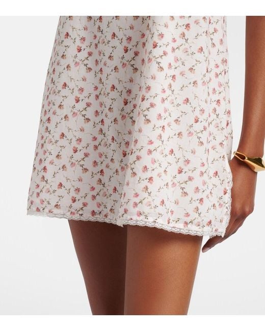 Posse Natural Charlotte Floral Cotton Minidress
