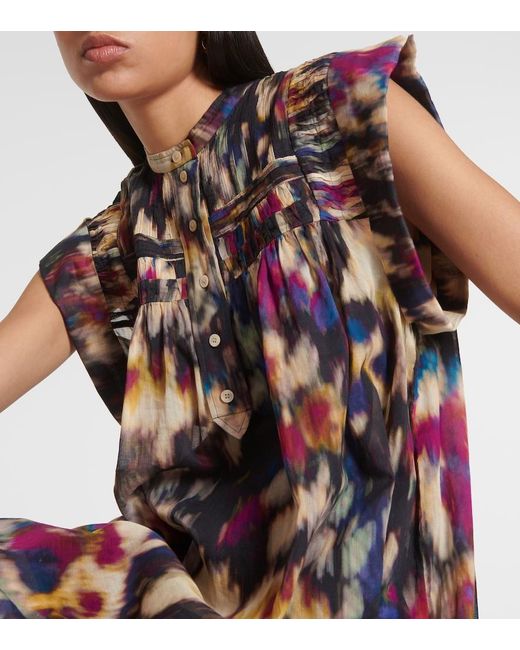 Isabel Marant Black Leaza Cotton Minidress