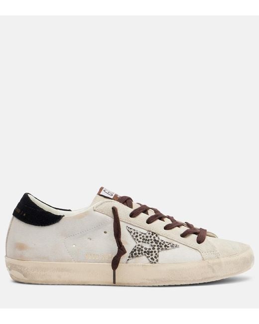 Golden Goose Deluxe Brand White Super-Star Leather Sneakers