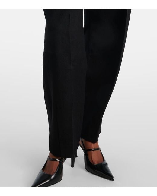 TOVE Blue Robena Virgin Wool Straight Pants