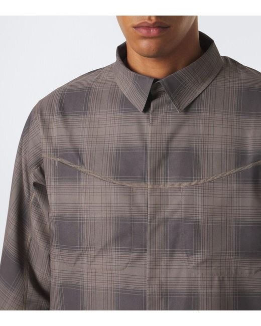 Satisfy Gray Plaid Flannel Jacket for men