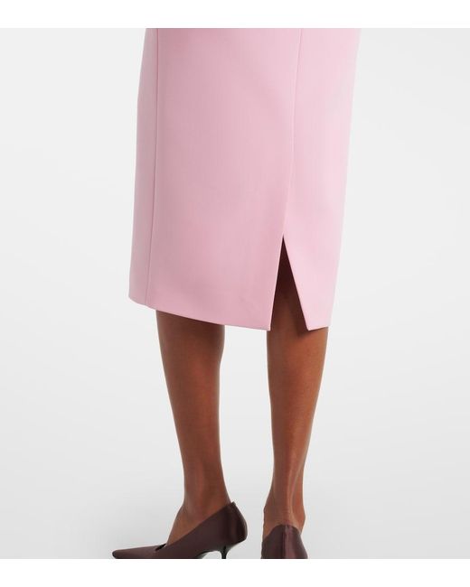 Roksanda Pink Ruffled Midi Dress