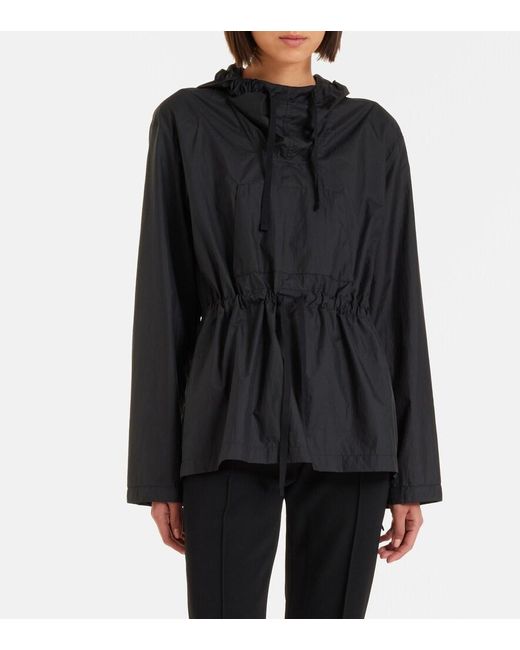 The Row Black Beloura Hooded Technical Jacket