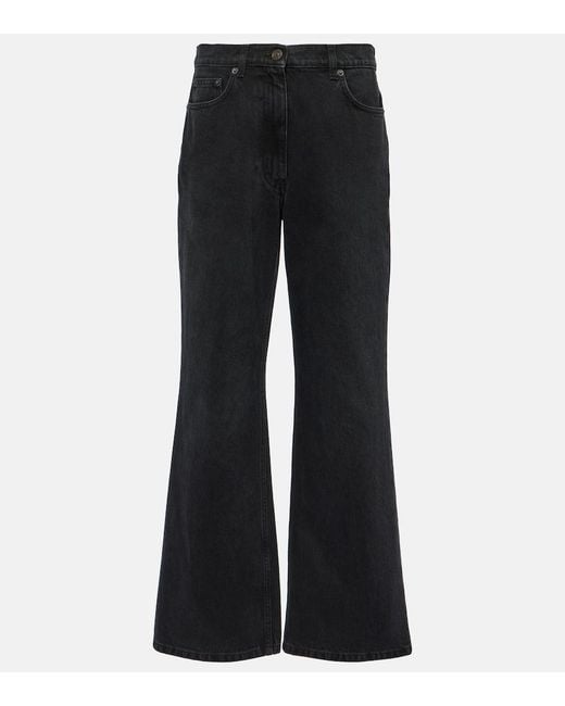 The Row Black Dan Flared Jeans