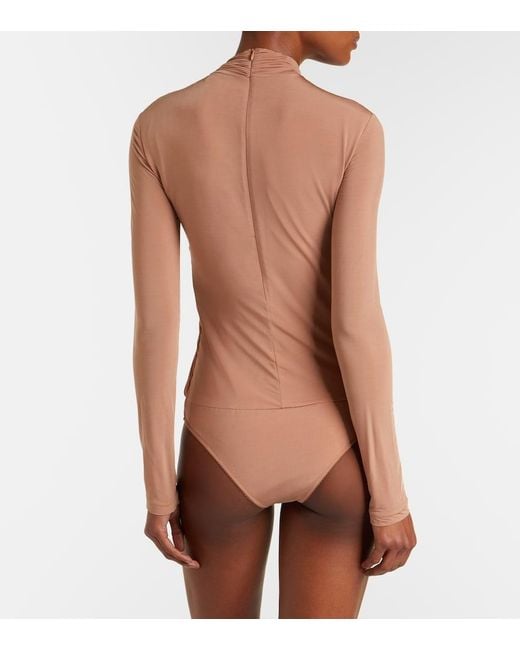 Stella McCartney Pink Draped Bodysuit