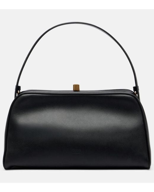 Khaite Black Cate Leather Top-Handle