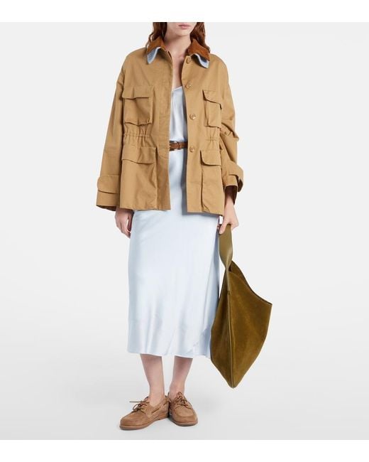 Dorothee Schumacher Brown Cotton Field Jacket