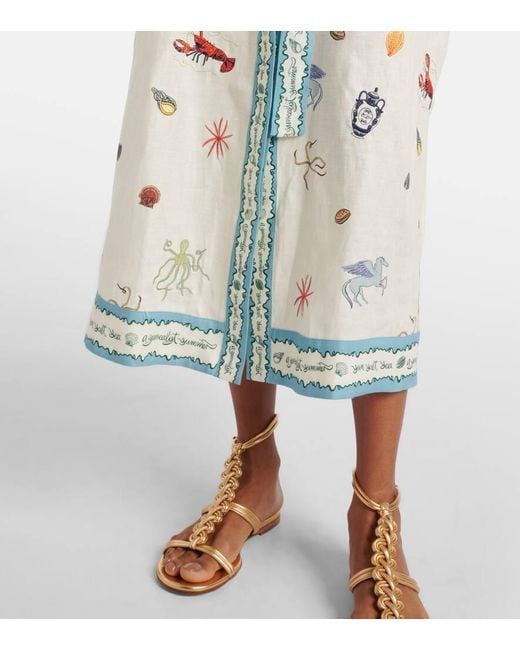 Abito Chemisier Sandy di ALÉMAIS in White