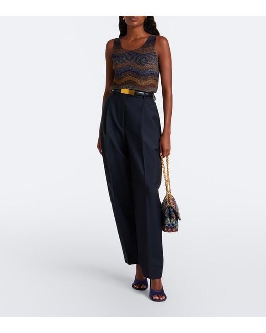 Missoni Gray Wave Lame Top