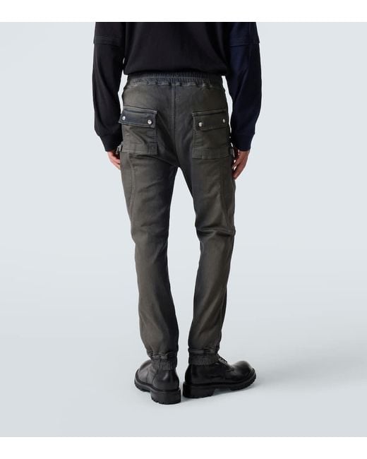 Pantalones Cargo Bauhaus En Mezcla De Algodon Rick Owens de hombre de color Gray