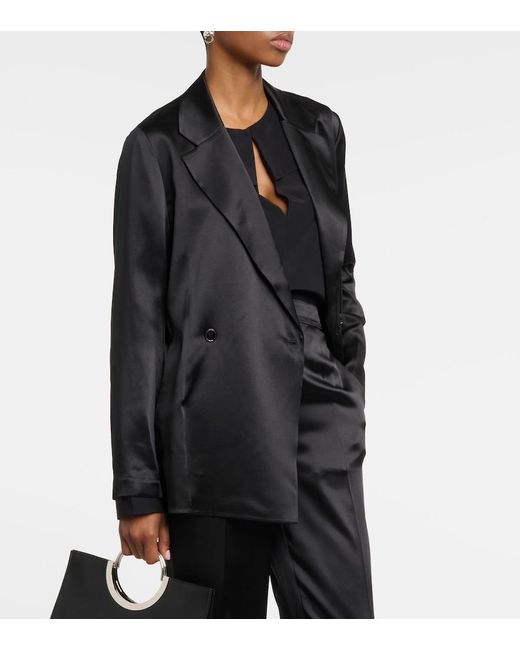 Joseph Black Joubert Silk Satin Jacket