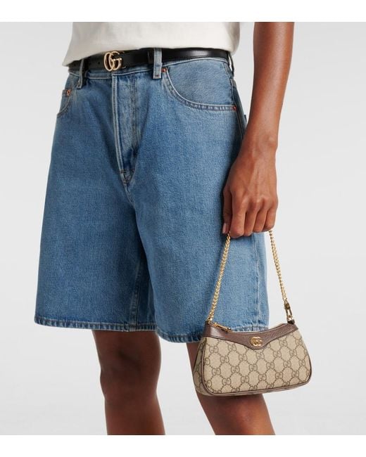 Gucci Brown Ophidia Canvas Mini Bag