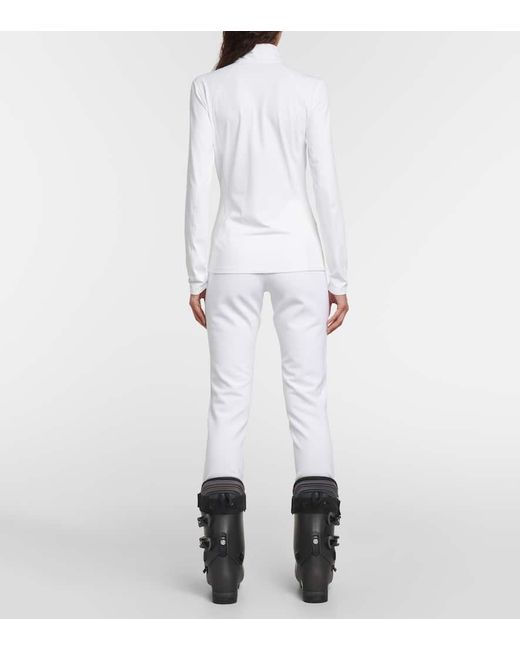 Bogner White Medita Jersey High-Neck Top