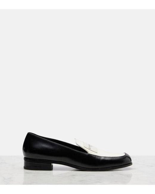 Givenchy Black Label Leather Loafers