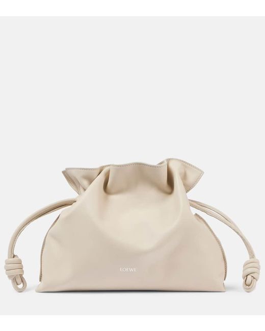 Loewe Natural Clutch Flamenco Medium Aus Leder
