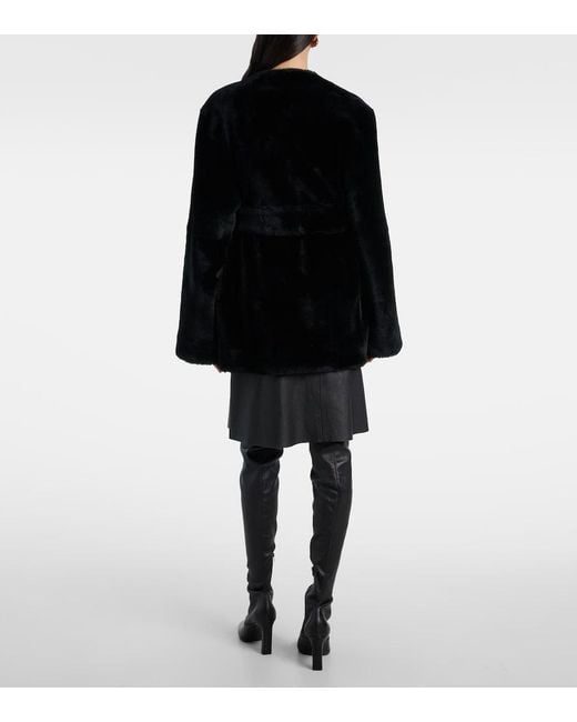 Totême Black Shearling Jacket