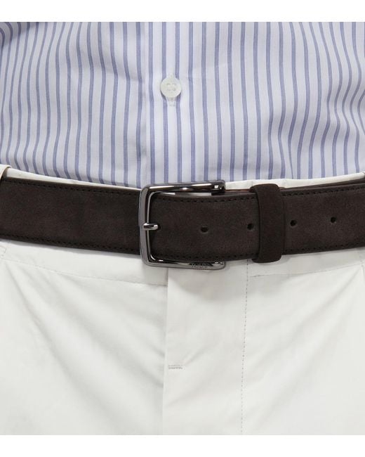 Tod's Brown Suede Belt for men