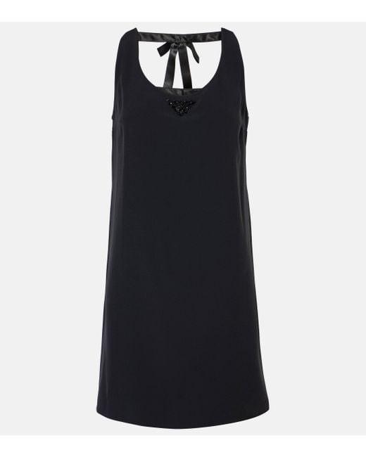 Prada Black Embellished Minidress