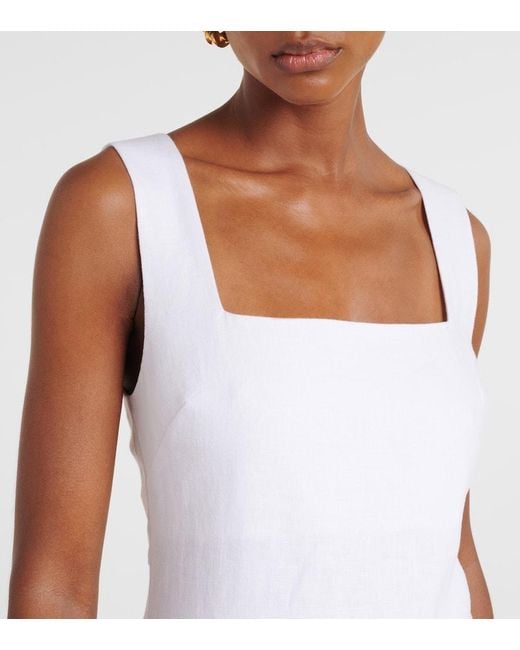 Posse White Alice Midi Dress