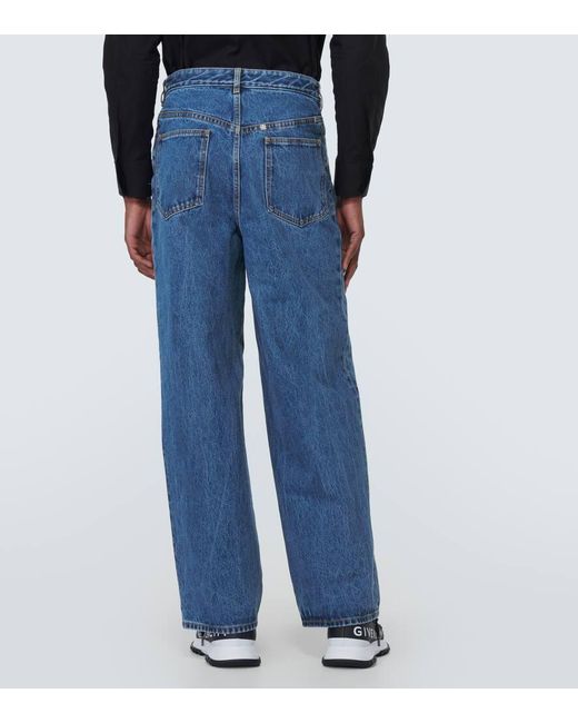 Jeans anchos Givenchy de hombre de color Blue