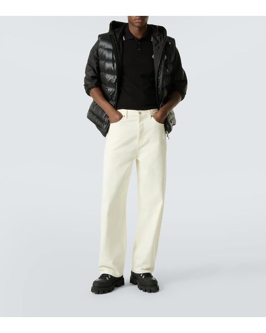 Moncler Polohemd Permanent Aus Baumwoll-Jersey in Black für Herren