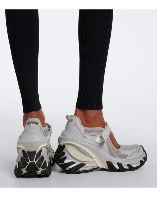 Balenciaga Gray Hydra Wedge Sneakers