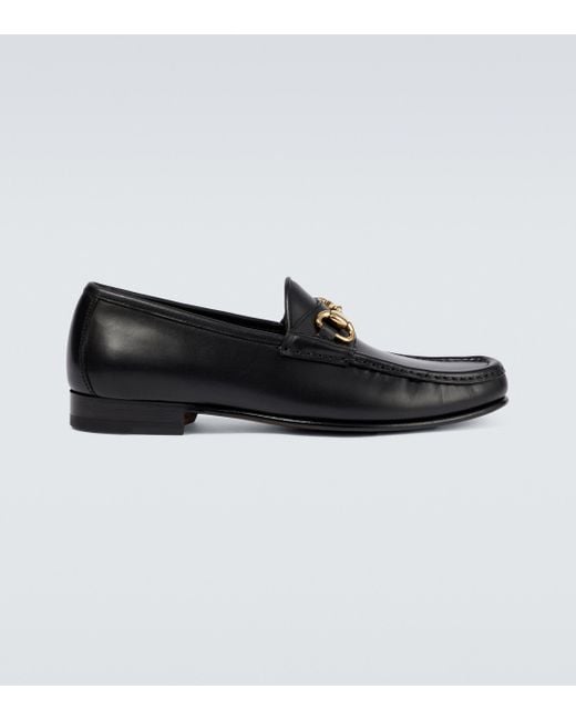 Yuketen Black Moc Ischia Leather Loafer for men