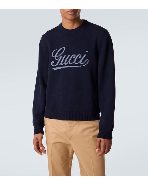 Pullover di Gucci in Blue da Uomo