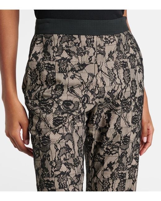 Joseph Black Tokyo Patchwork Lace Flared Pants