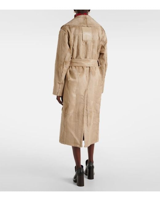 Gabardina De Borrego Burberry de color Natural