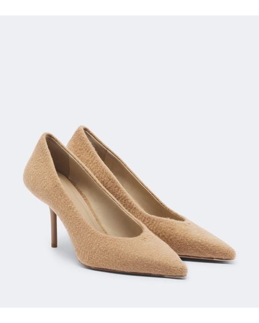 Max Mara Natural Suede-Lined Pumps