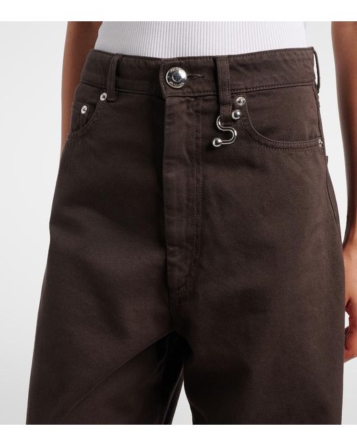 Sportmax Black Siamese Wide-Leg Jeans