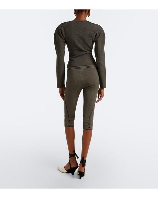 Jacquemus Gray Sera Capri Pants