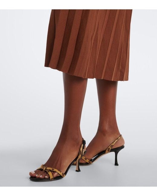 Abito Midi Elyse di Staud in Brown