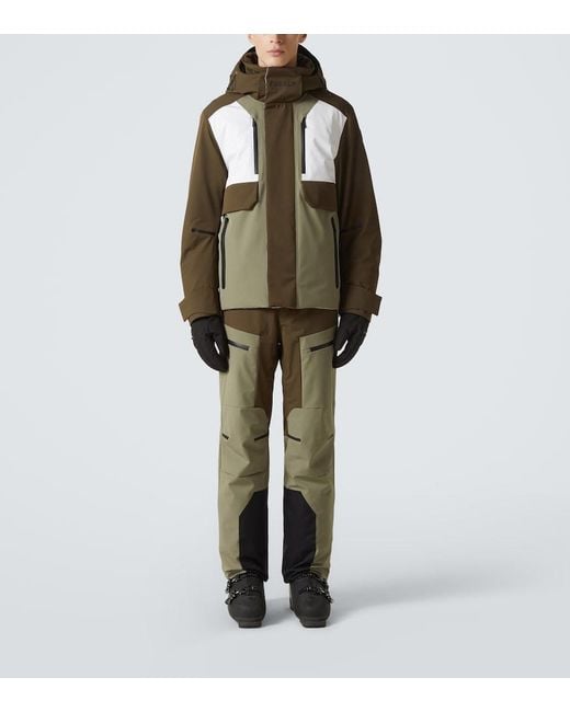 Fusalp Green Sidyo Colorblocked Ski Pants for men