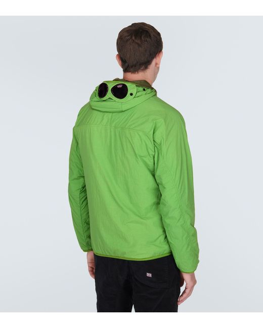C.P. Company G.d.p. Goggle Puffer Jacket in Green for Men | Lyst