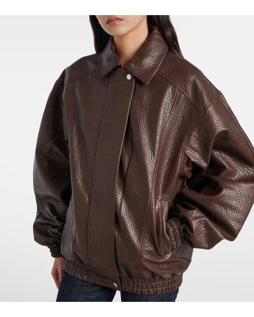 Frankie Shop Brown Prescott Oversized Jacket
