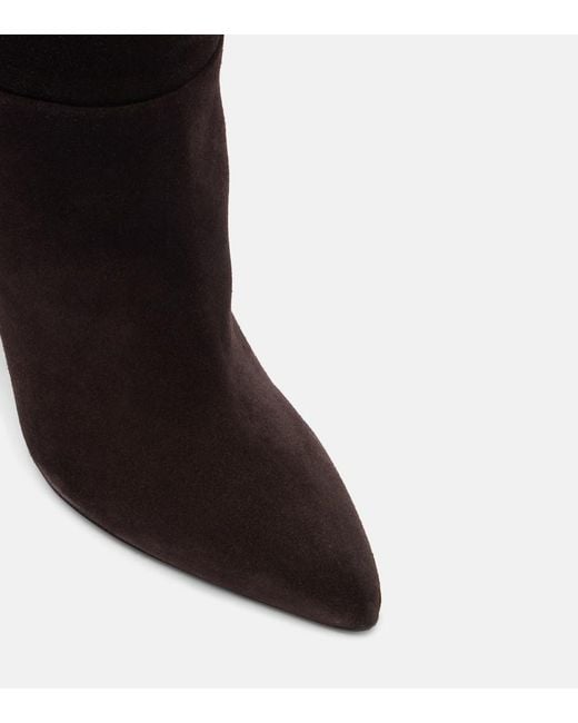 Paris Texas Black Elsa 100 Suede Over-The-Knee Boots