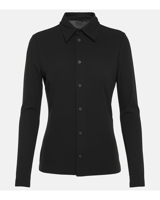 Balenciaga Black Hemd aus Jersey