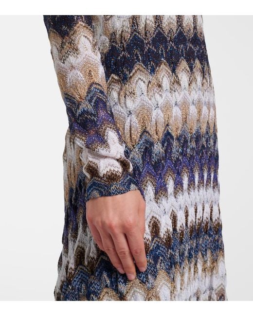 Missoni White Lame Maxi Dress